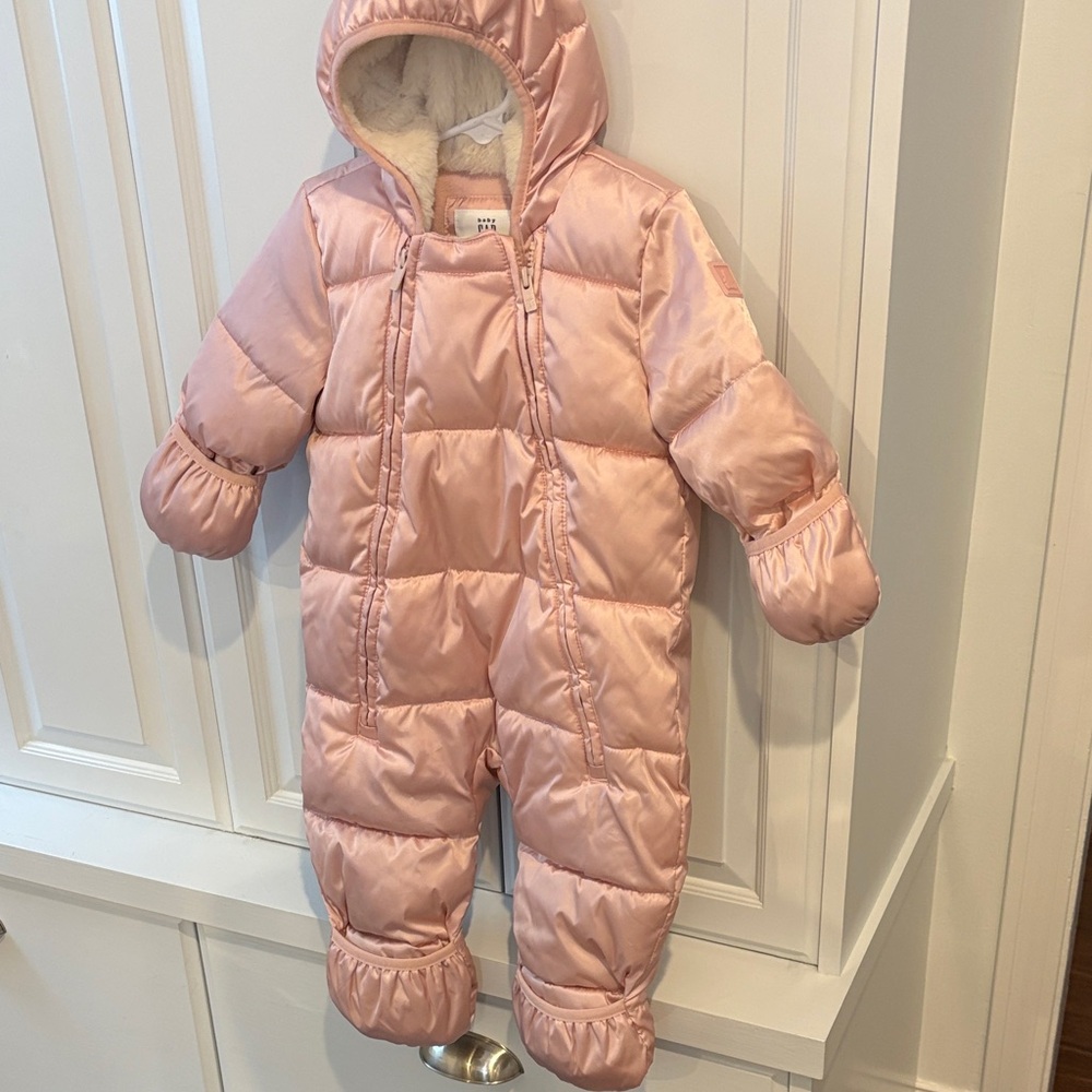 GAP Baby Pink Snowsuit